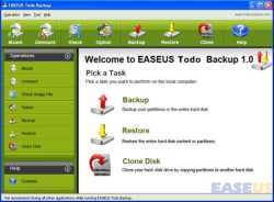 interfaccia programma todo backup