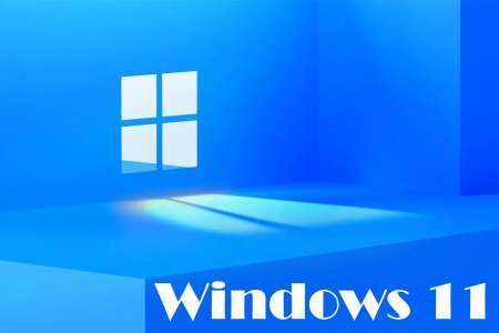 Finestra con scritta windows 11